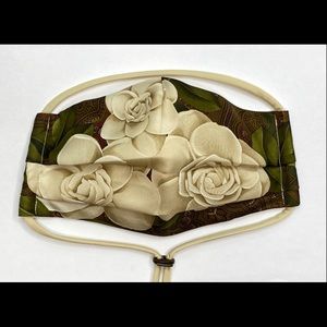 Luxury Face Mask Handcrafted With Designer Scarf, 3 Layers